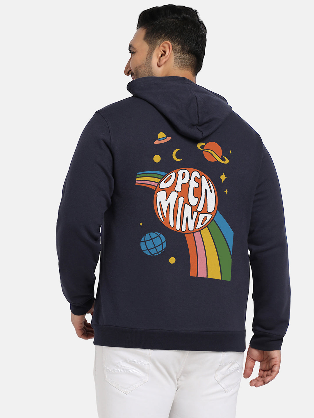 Navy Blue Open Mind Hoodie