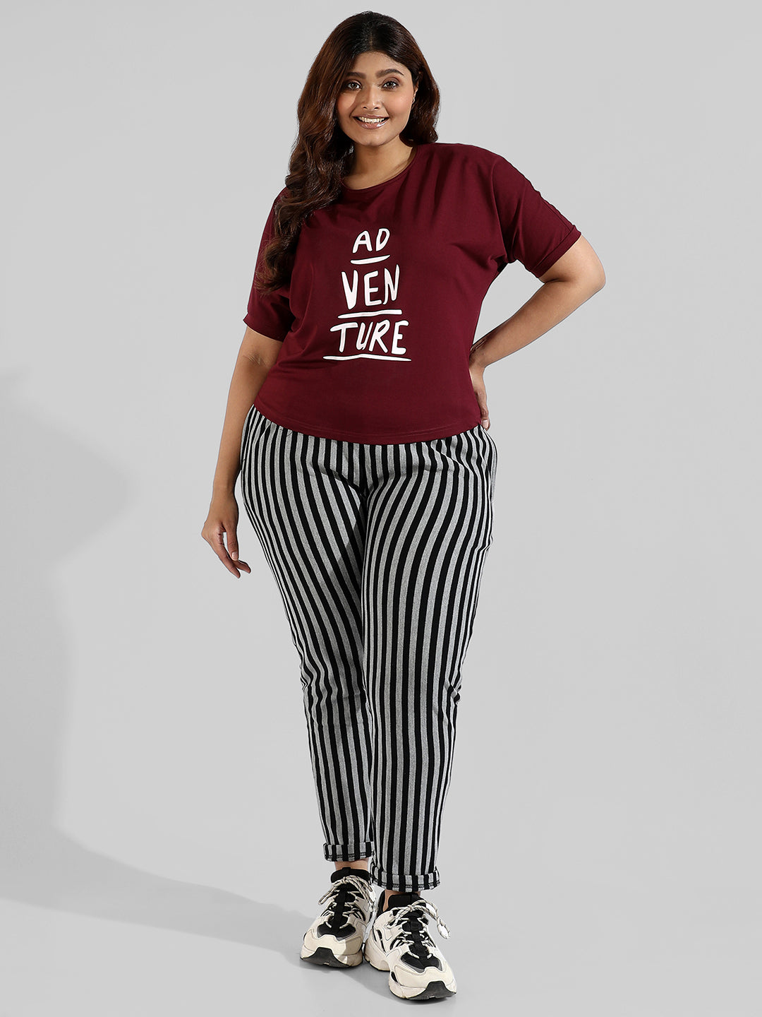 Printed Stylish Round Neck Top