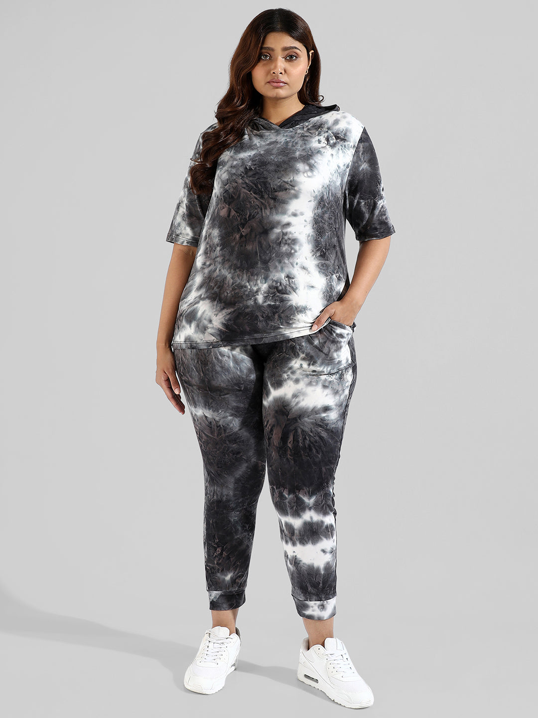 Tye-Dye Stylish Hooded Co-Ords Set