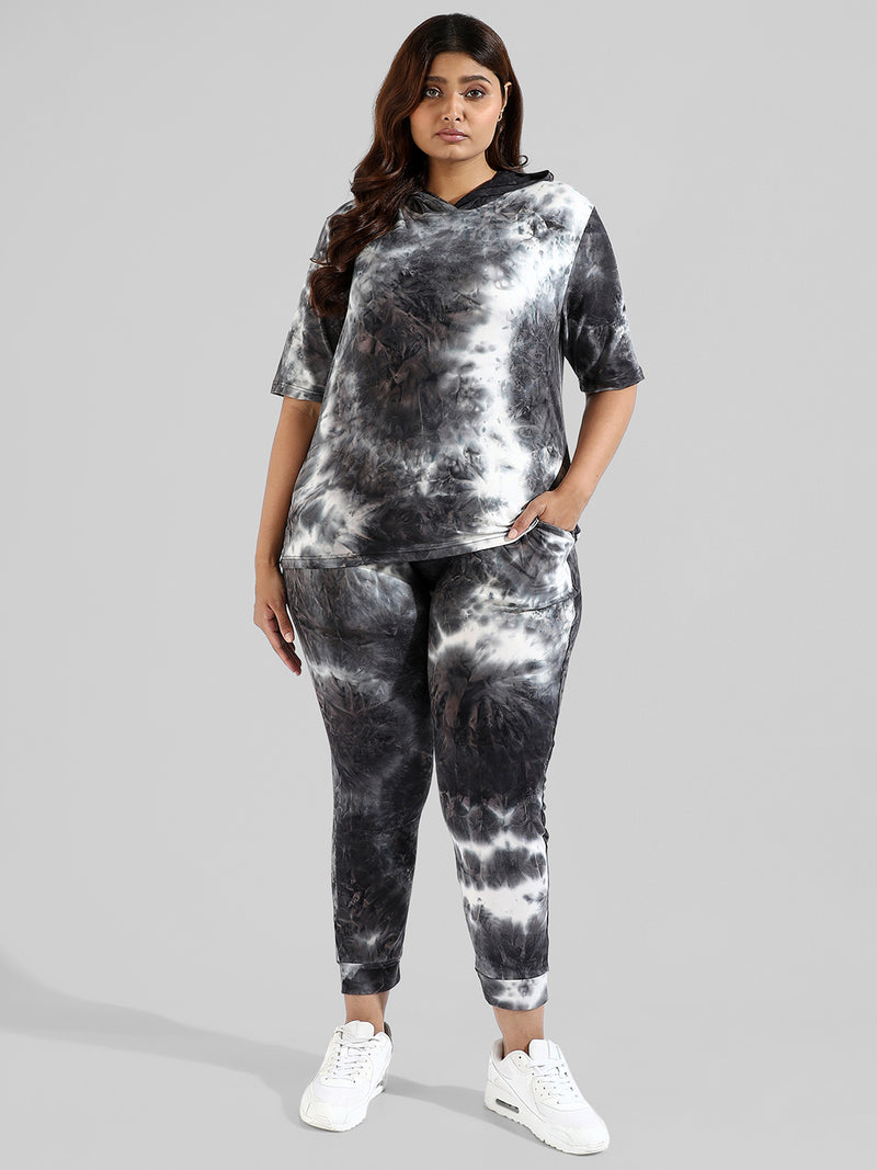 Black Oversized Shirt and Pants Set for Women - Co-ord Se