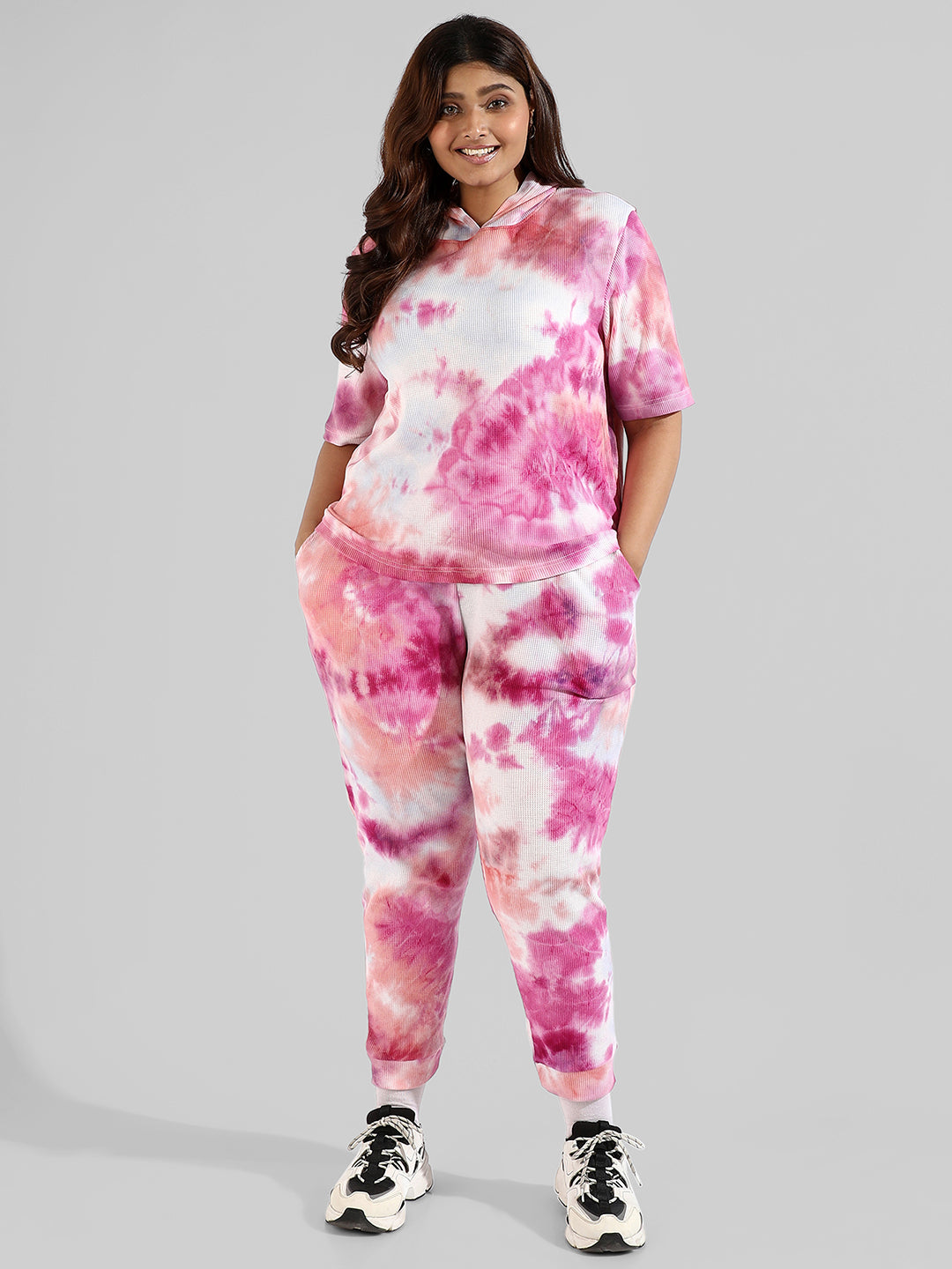 Tye-Dye Stylish Hooded Co-Ords Set