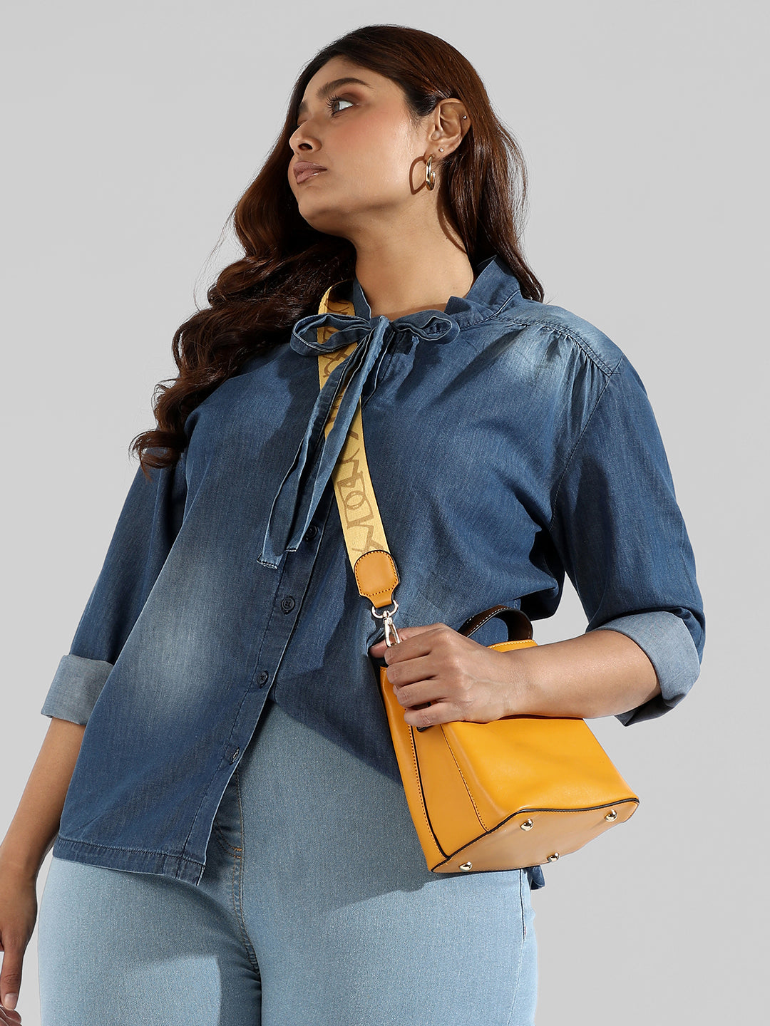 Solid Stylish Denim Shirts