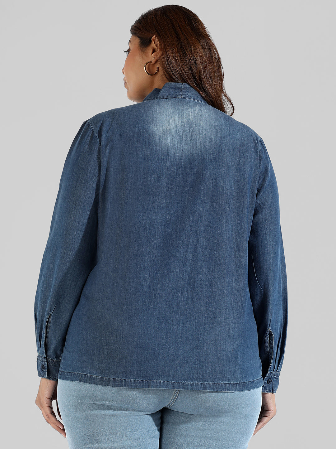 Solid Stylish Denim Shirts