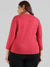 Solid Stylish Quarter Sleeve Round neck Top