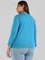 Solid Stylish Quarter Sleeve Round neck Top