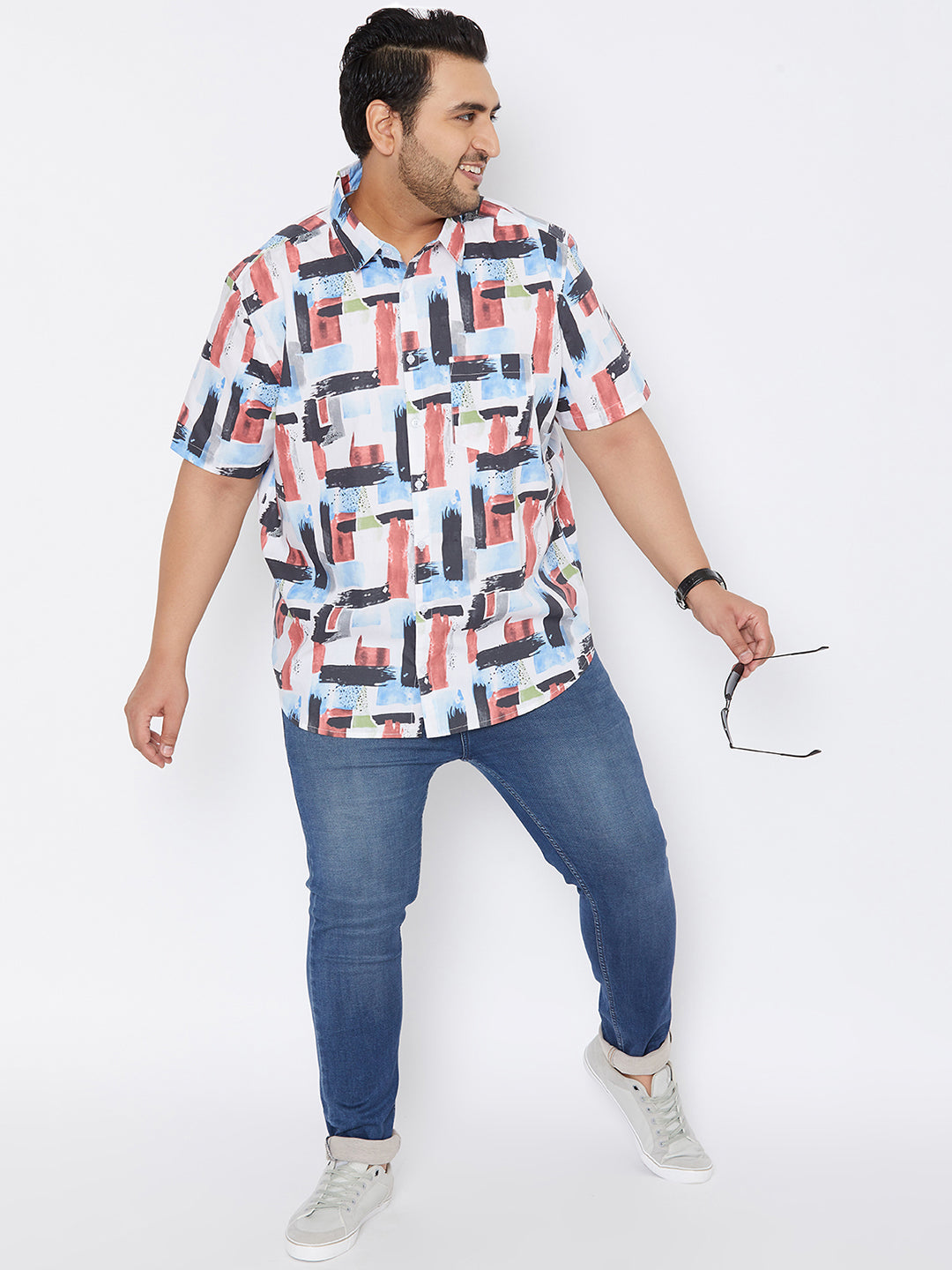 MEN GRAPHIC DESIGN HALF SLEEVE SHIRT