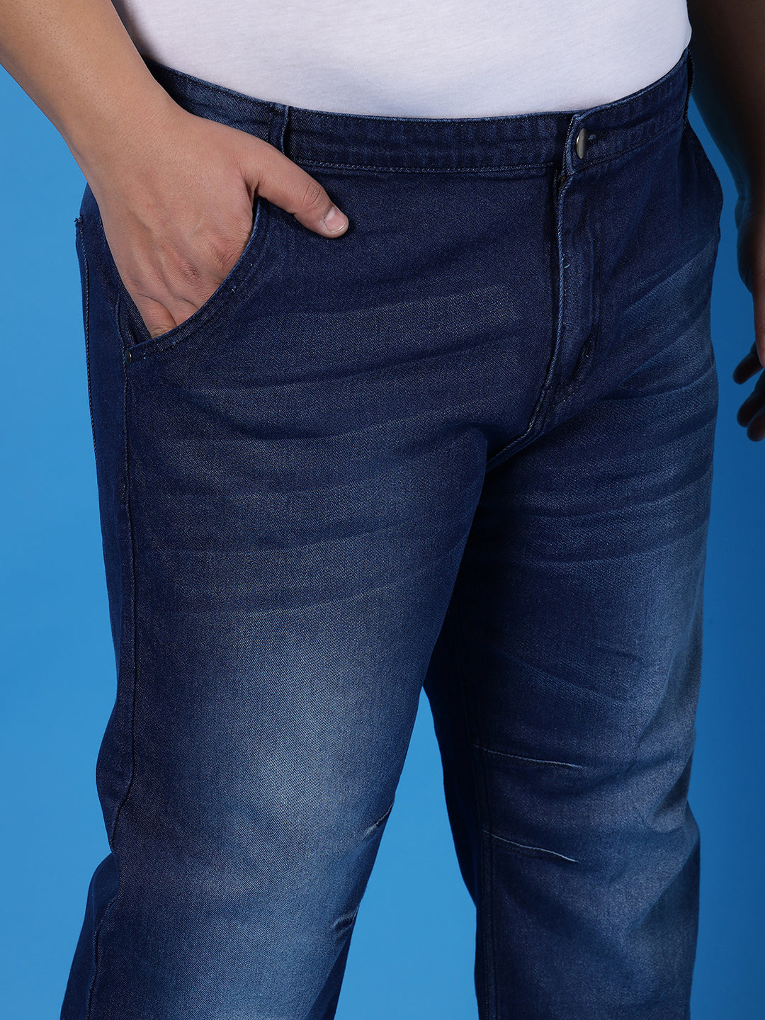 Solid Casual Denim Jeans