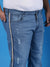 MEN SIDE STRIPED CASUAL DENIM JEANS