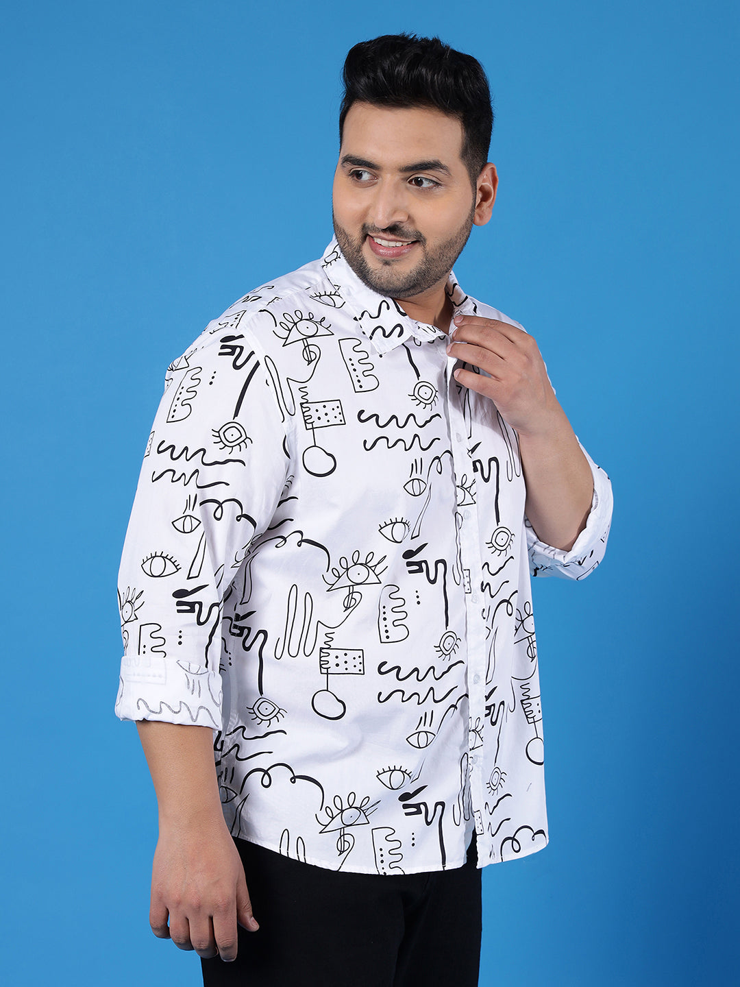 Abstract Design Full Sleeve Shirt