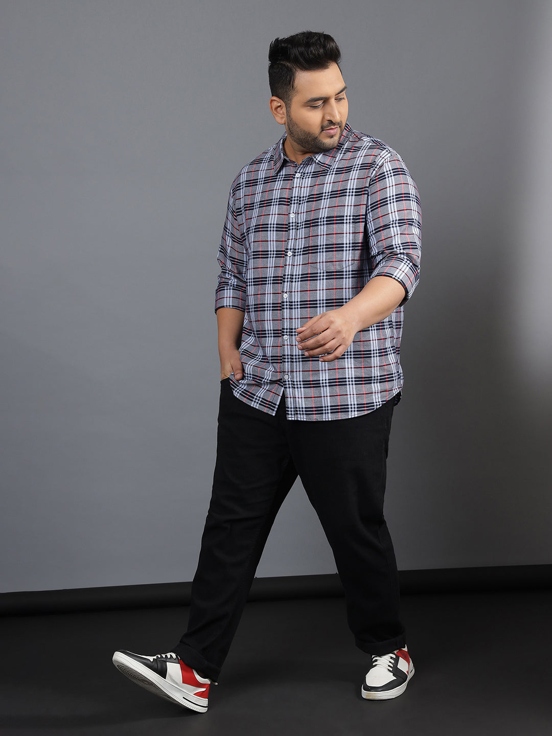 MEN CHECKS FULL SLEEVE CASUAL SHIRT