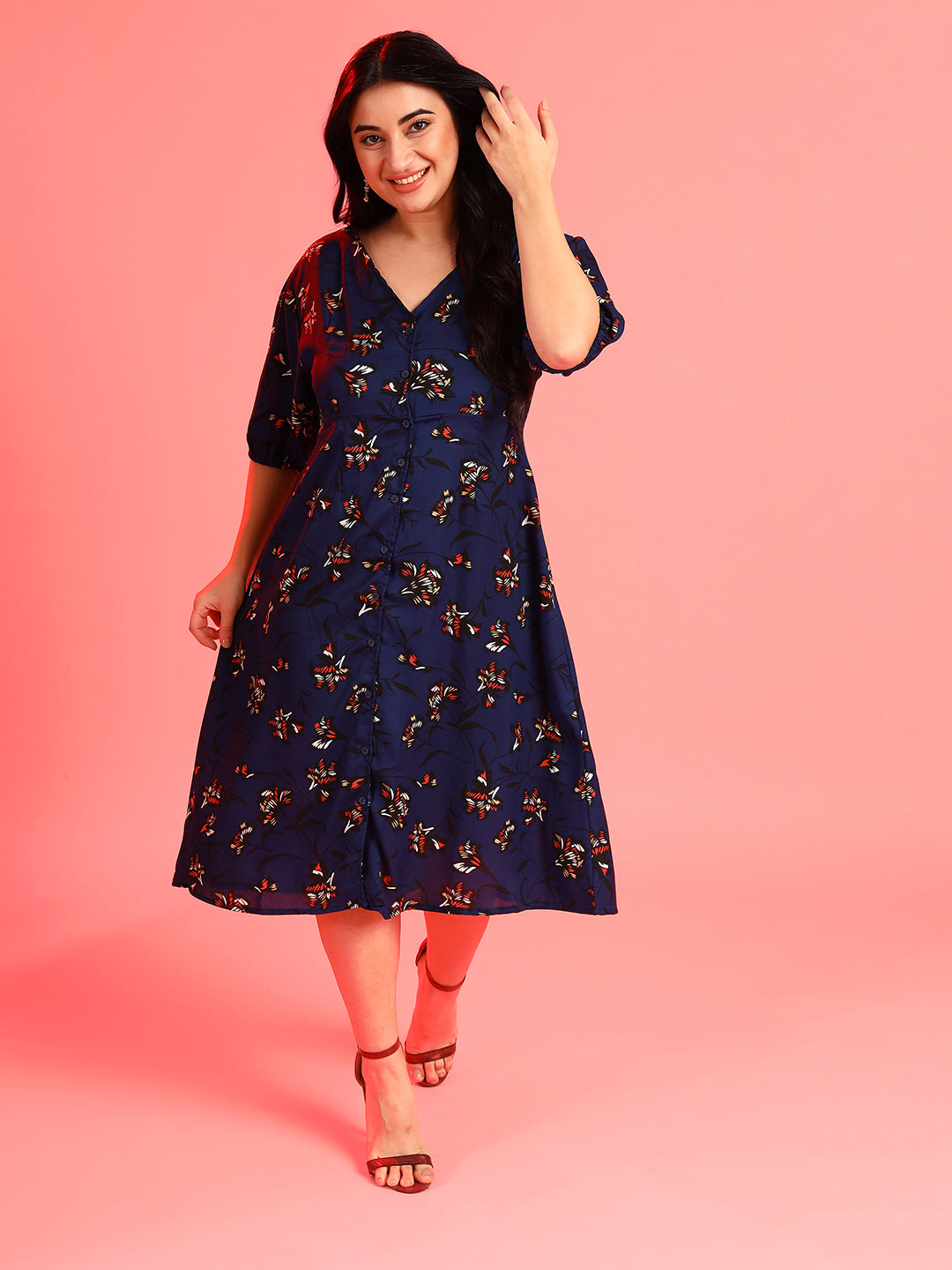 Floral Design Dress
