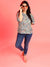 PLUS SIZE WOMEN FLORAL TOP