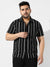 Black Striped Casual Shirt