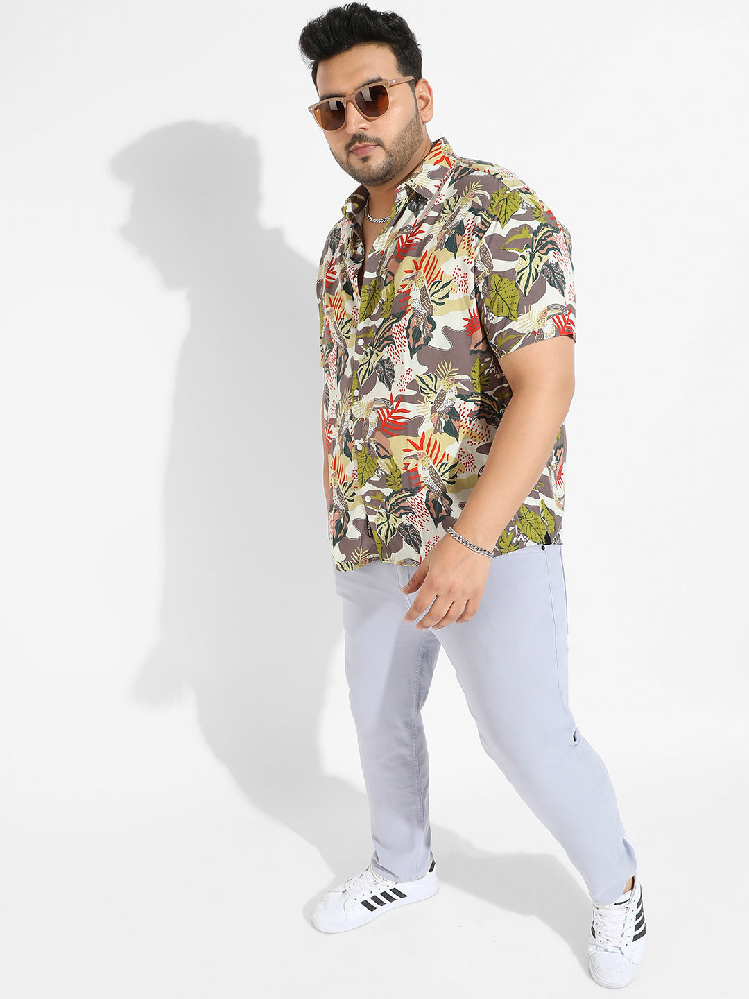 Multicolour Artistic Jungle Shirt