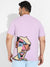 Lilac Abstract Face T-Shirt