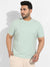 Sage Green Split Face T-Shirt
