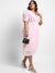 Baby Pink Petal Hem Dress
