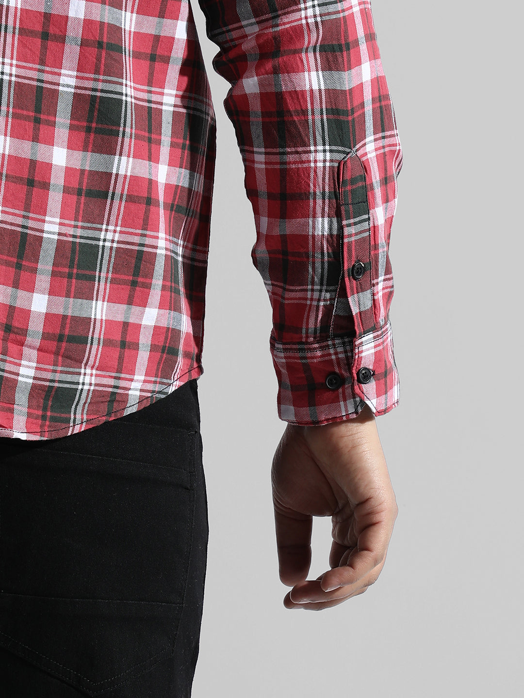 Instafab Plus Menâ€™s Casual Checks Shirt