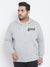 MEN SOLID FULL SLEEVE HOODED CASUAL SWEATSHIRT