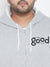 MEN SOLID FULL SLEEVE HOODED CASUAL SWEATSHIRT