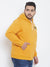 MEN SOLID FULL SLEEVE HOODED CASUAL SWEATSHIRT