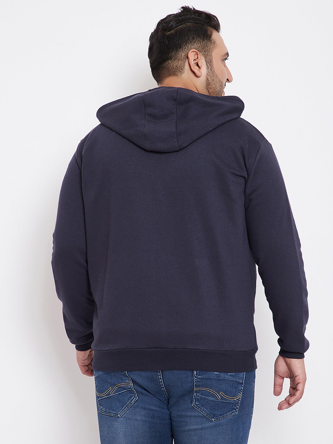 Solid Stylish Full Sleeve Hooded Casual Sweatshirt
