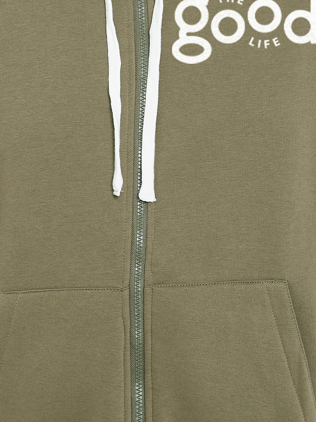 Solid Full Sleeve Hooded Casual Sweatshirt