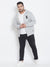 MEN SOLID FULL SLEEVE HOODED CASUAL SWEATSHIRT