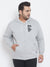 MEN SOLID FULL SLEEVE HOODED CASUAL SWEATSHIRT