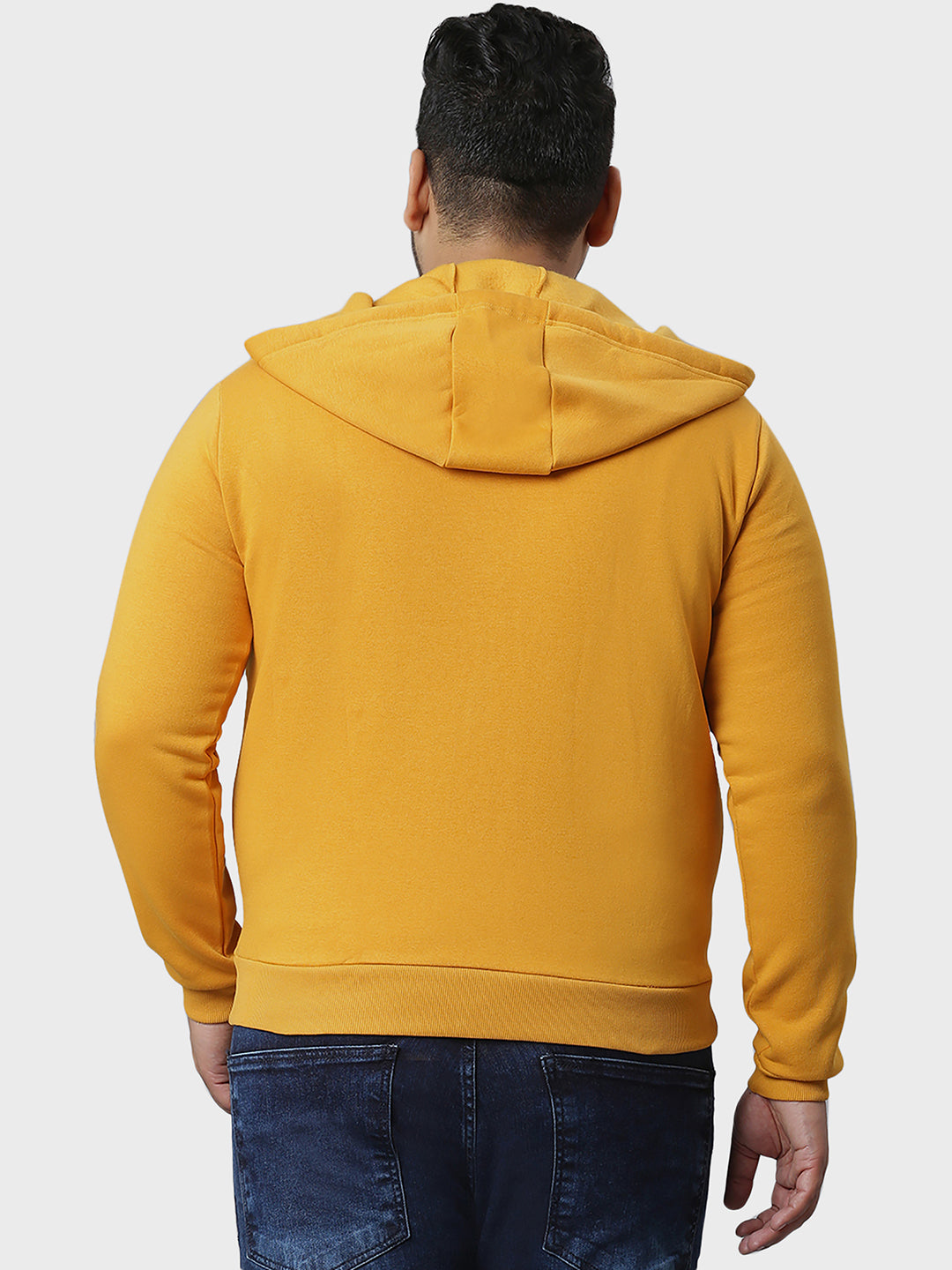 Solid Full Sleeve Hooded Casual Sweatshirt