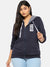 WOMEN SWEATSHIRT WITH ZIP CLOSURE