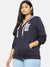 WOMEN SWEATSHIRT WITH ZIP CLOSURE