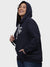 WOMEN ZIPPER HOODIE WITH PRINT
