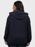 WOMEN ZIPPER HOODIE WITH PRINT