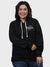 WOMEN TYPOGRAPHIC SWEATSHIRT WITH HOOD